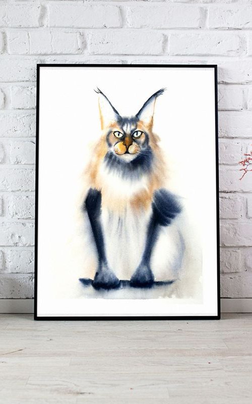 Whimsical Cat by Olga Tchefranov (Shefranov)