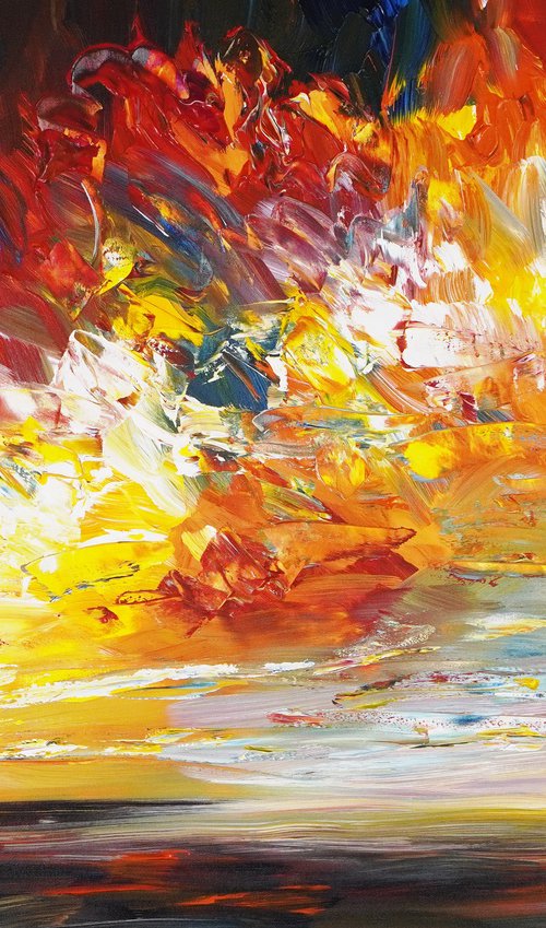 Clouds At Sunset M 1 by Peter Nottrott