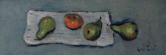 Still Life with Blue Checked Cloth