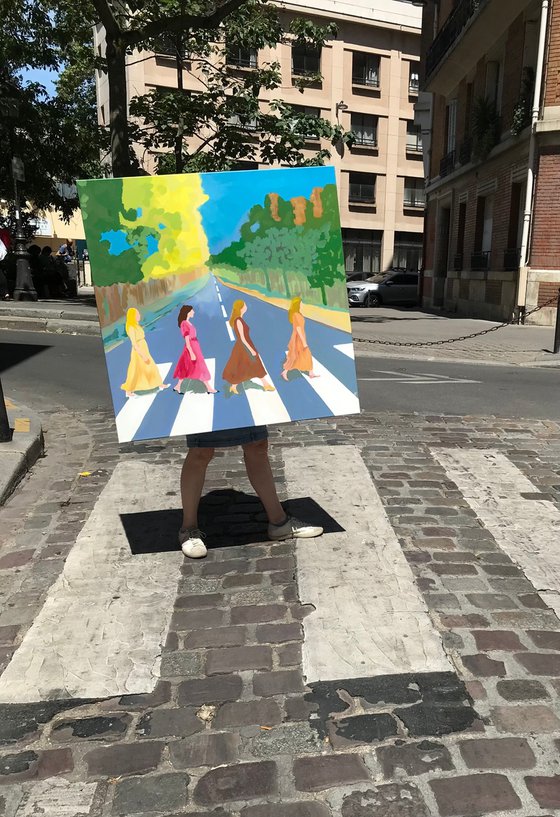 Heels on the asphalt