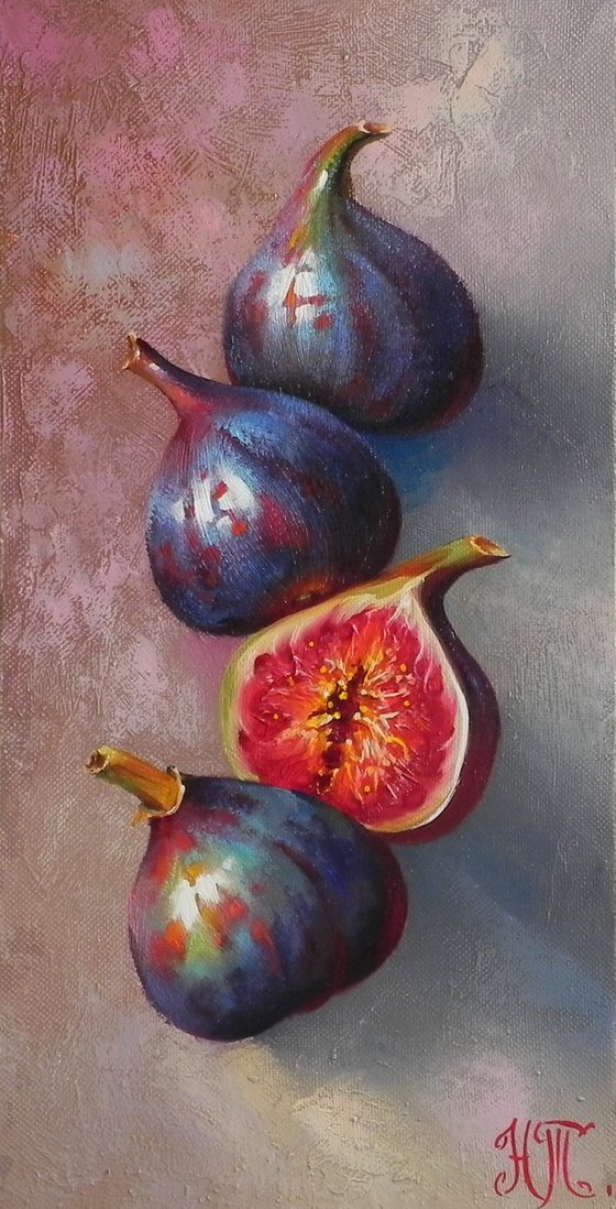 "Figs" Original painting Oil on canvas.