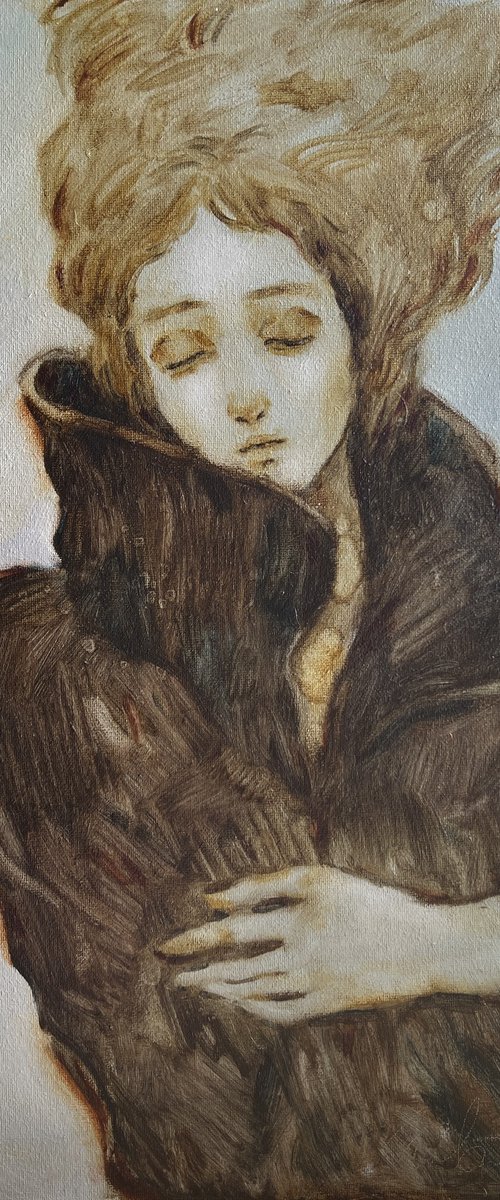 "In a warm coat" by Isolde Pavlovskaya