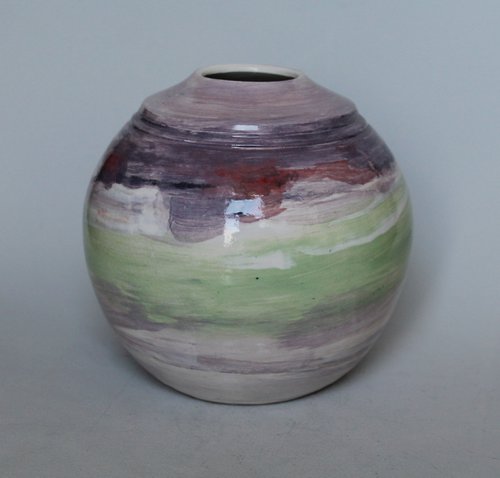 Hand thrown and hand painted vessel 6. by Monique Robben- Andy Sheppard