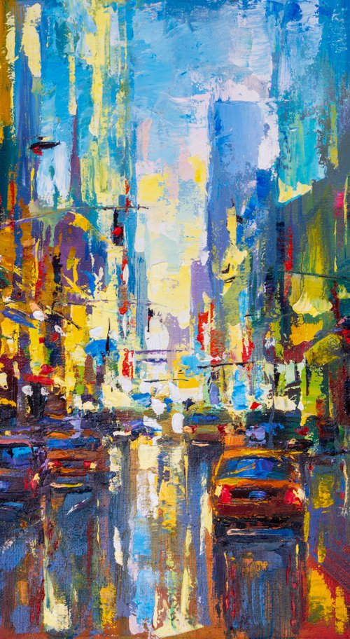 Abstract cityscape (New York) 03 by Andrej  Ostapchuk