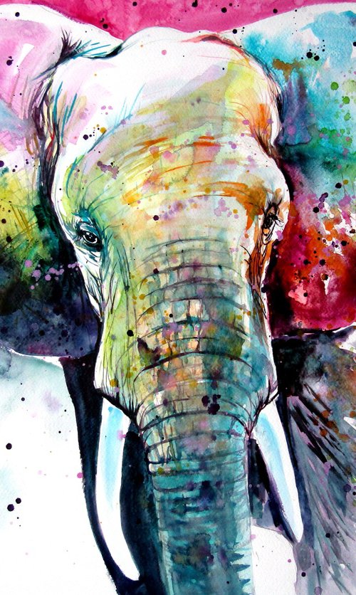 Beautiful majestic elephant by Kovács Anna Brigitta