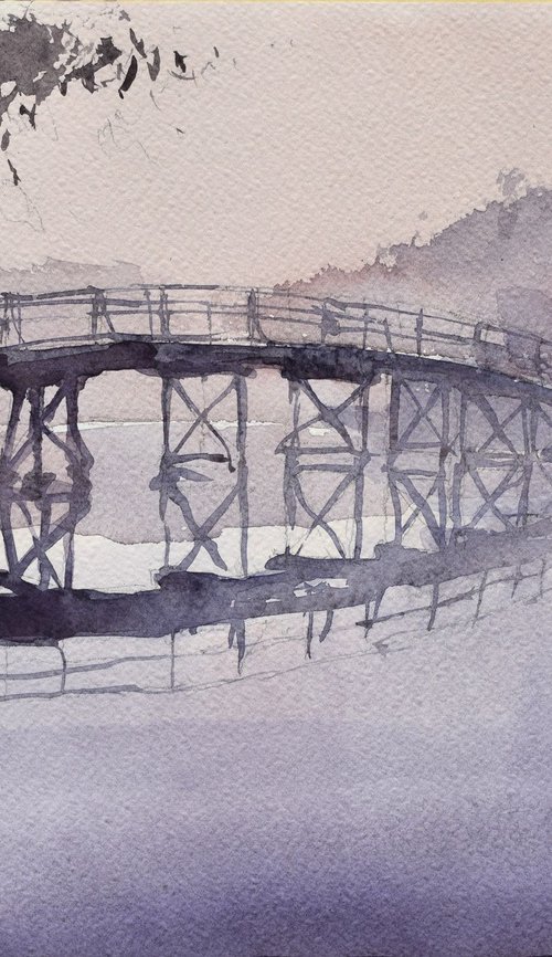 old North bridge by Goran Žigolić Watercolors