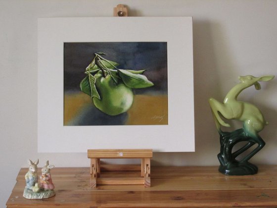 still life with pear
