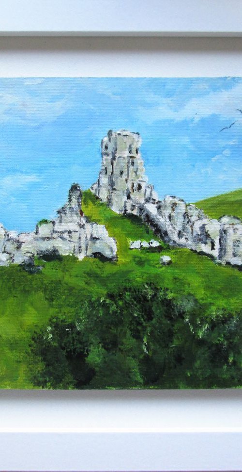 Corfe Castle in Dorset by MARJANSART