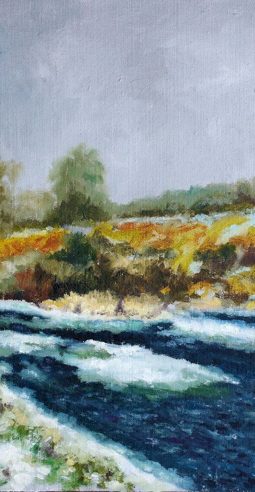 River, First Snow by Juri Semjonov