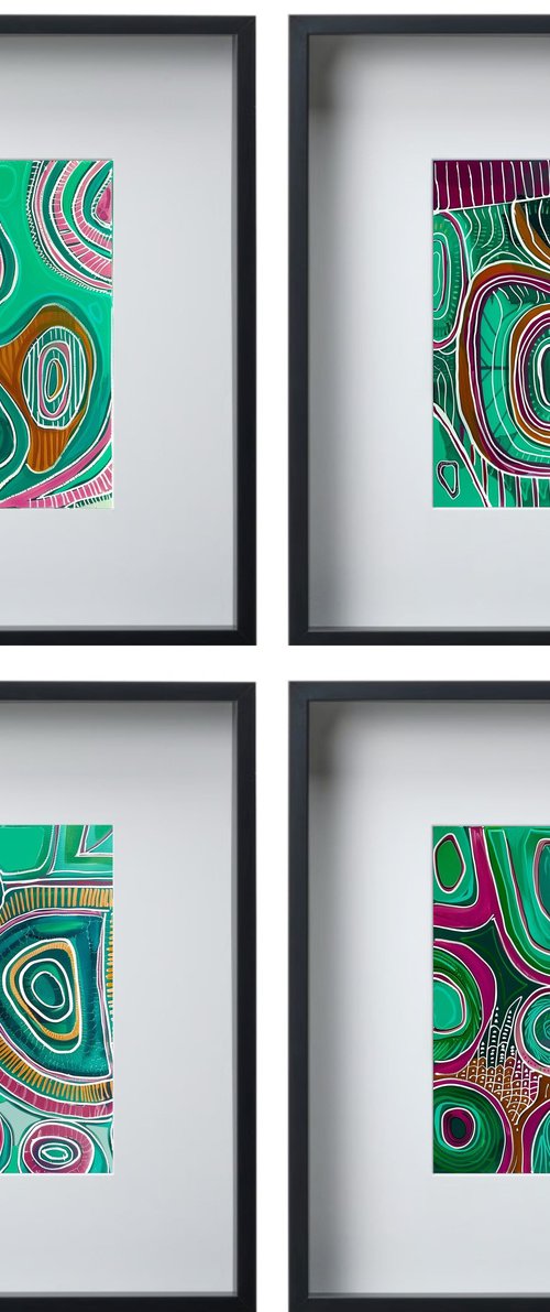 Geometric abstract composition #1 by V+V Kniazievi