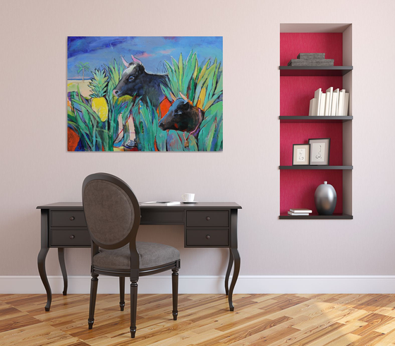 Cows Looking for Pineapples