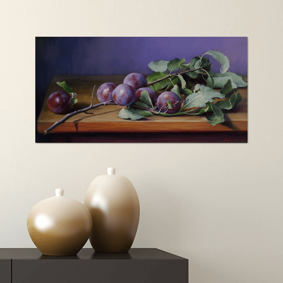 "Branch with Plums"