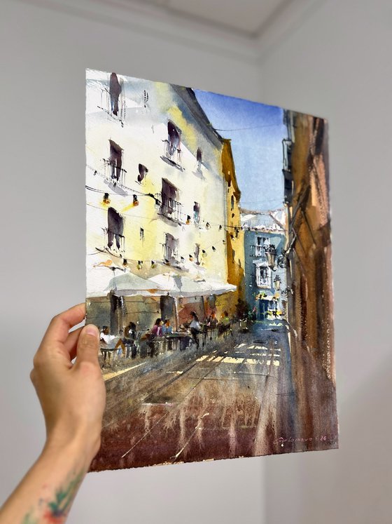 Sunlit Valencia Alley