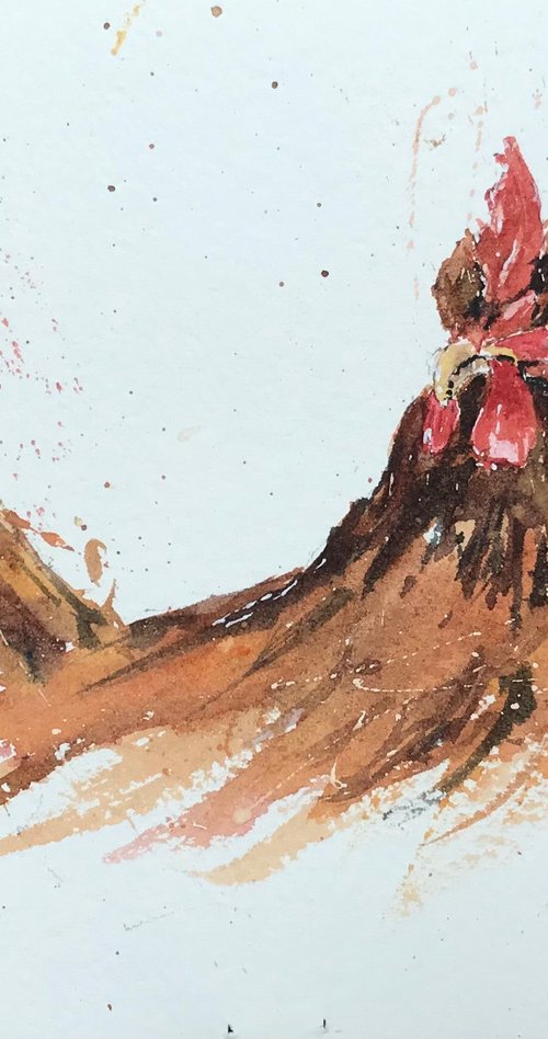 Brown Hen by Vicki Washbourne