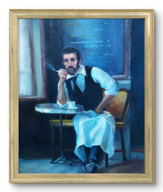 Waiter's Quiet Moment
