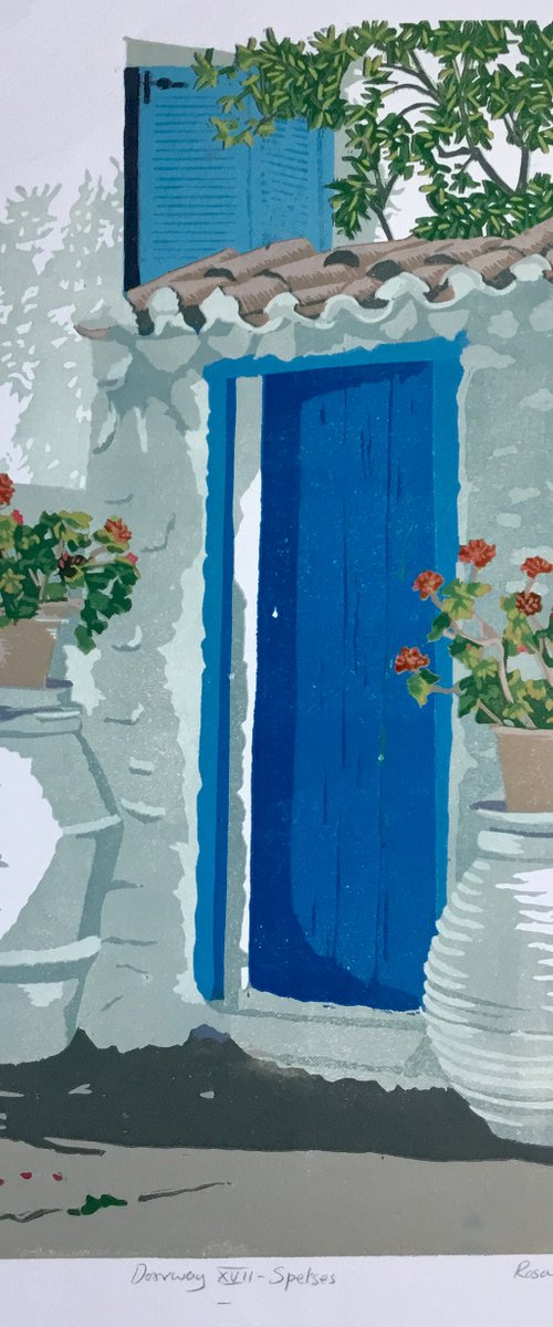 Doorway XVII Spetses by Rosalind Forster