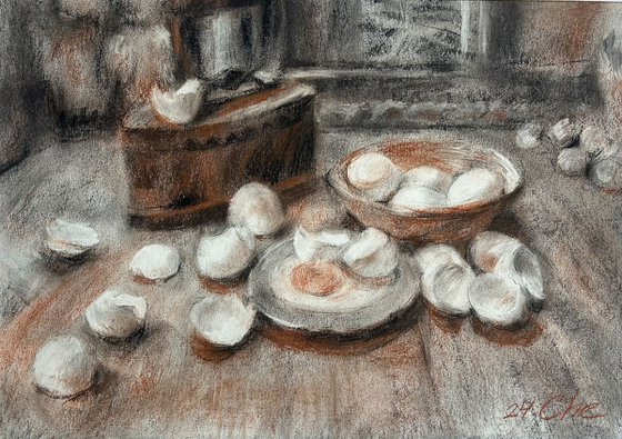 Old iron and eggs