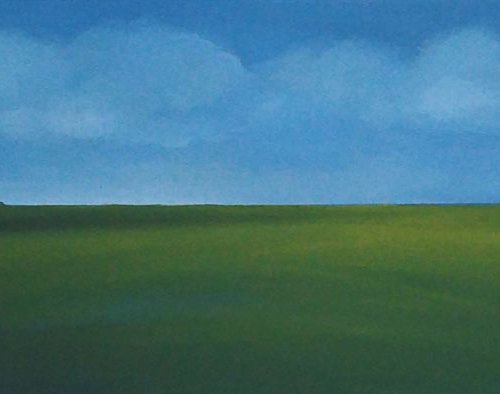 Red roofs in a Dutch polder landscape by Nelly van Nieuwenhuijzen