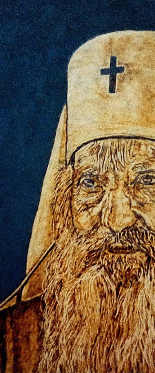 Patriarch Pavle by MILIS Pyrography