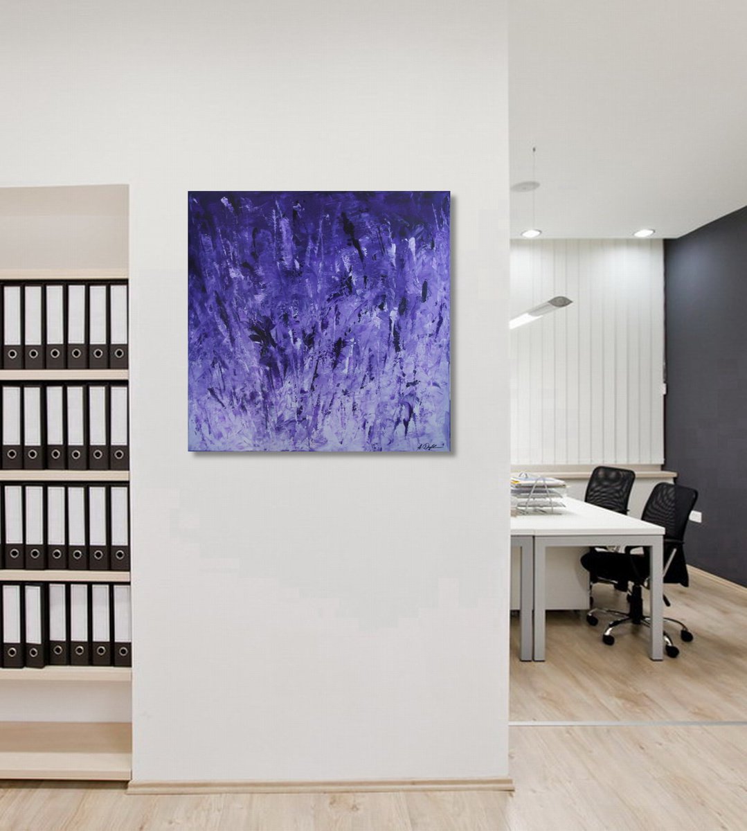 Purple Is The New Orange (80 x 80 cm) XL (32 x 32 inches) by Ansgar Dressler