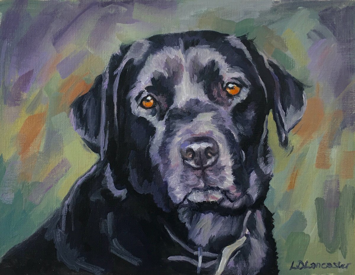 Black Labrador by Lorna Lancaster ASEA