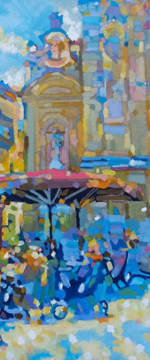 Victoria, Gozo, oil painting. by Paul Edmondson