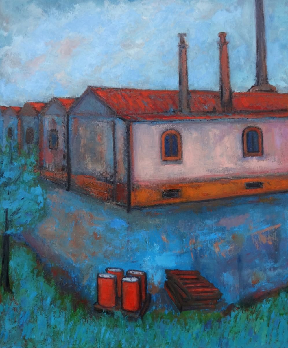 Old industrial area landscape by Massimiliano Ligabue