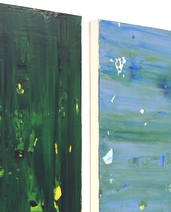 Green Moving Toward Blue