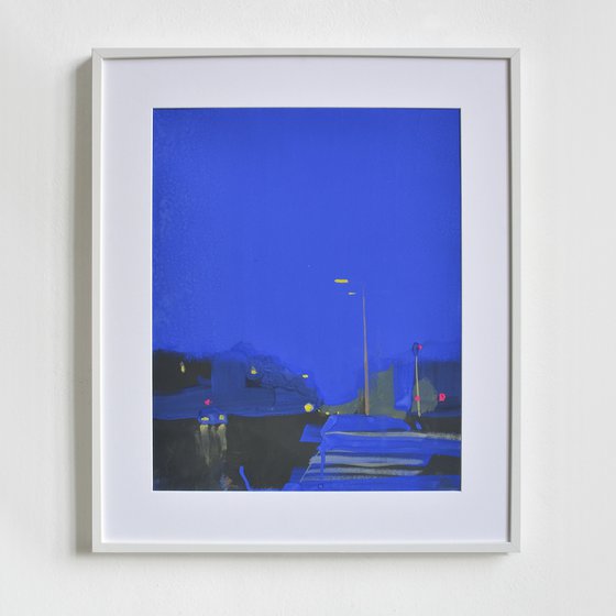 Evening On Bulvaro-Kudriavska Str. Painting