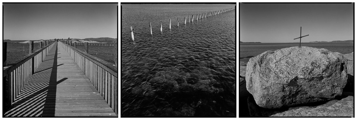 Impressionistic Landscape Photograph By Tom Hanslien, 150 X 50", Riksvei Road Trip (Triptych), Original Artwork