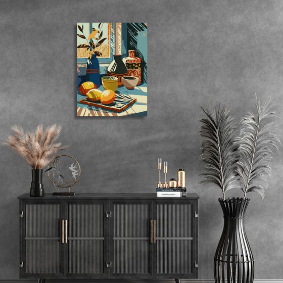 Still life with lemons