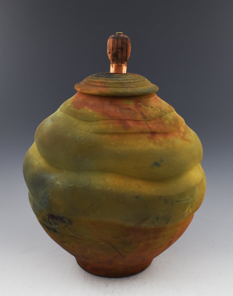 Matte 754 sculptural ceramic vessel one of a kind. by Ron Mello
