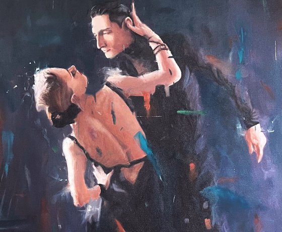 Desire - Oil On Canvas Dance Artwork - 100cm x 100cm