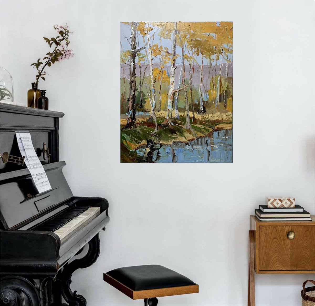 A Bend In The Birch Forest By Vita Schagen, 16 X 20, Artwork For Sale On Artfinder
