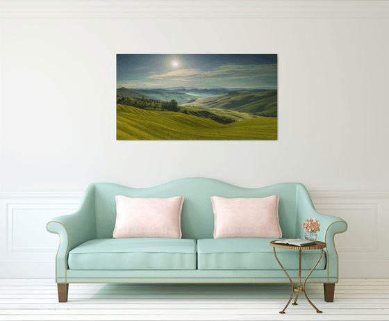 Harmony of Light - Sunrise in Tuscany - Landscape Art Photo