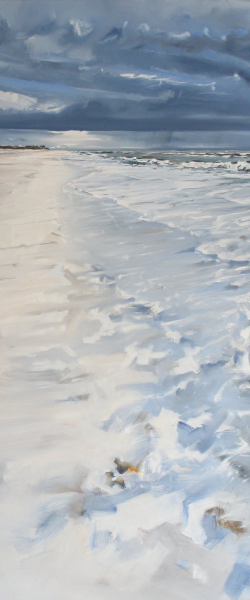 Stormy Beach by Jan Erichsen