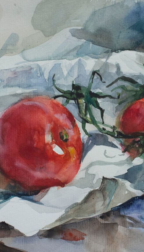Study with tomato by Irina Bibik-Chkolian
