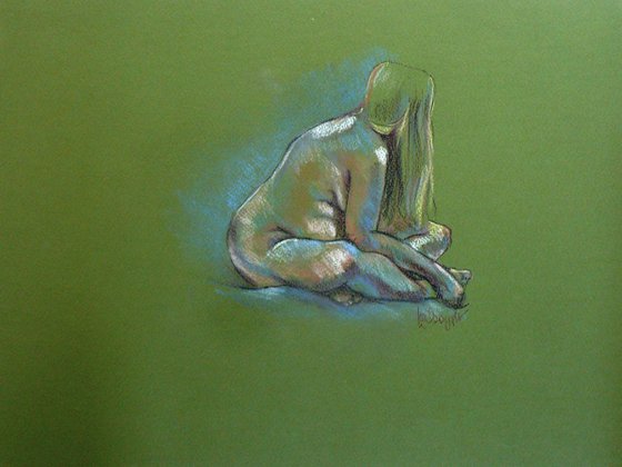 Hannah - seated nude