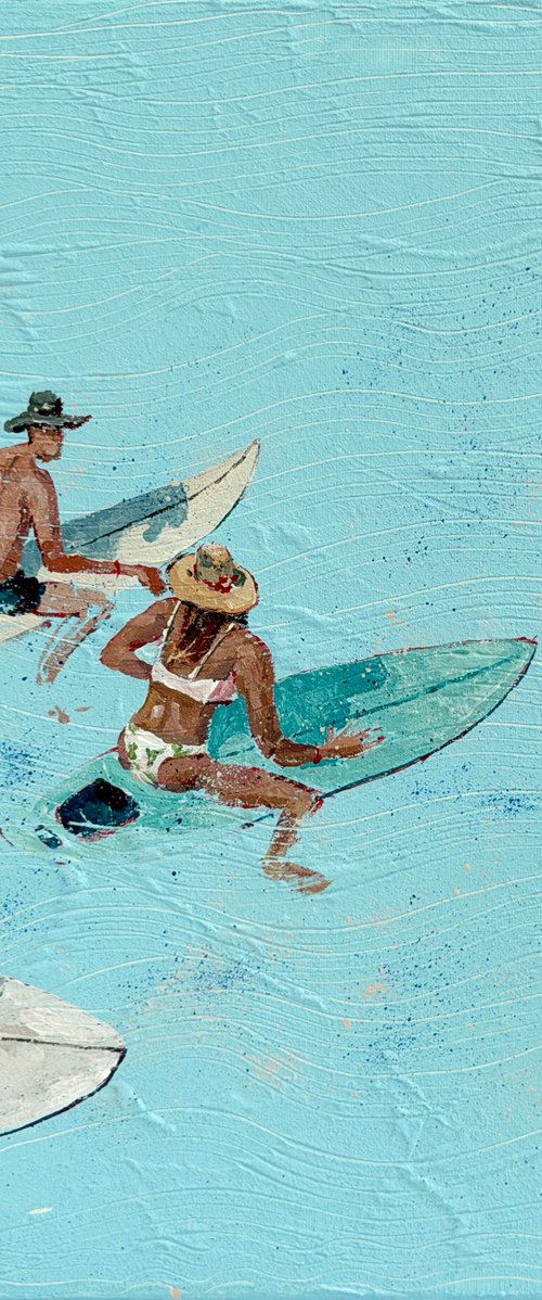 Surfing Together by Bogdan Shiptenko