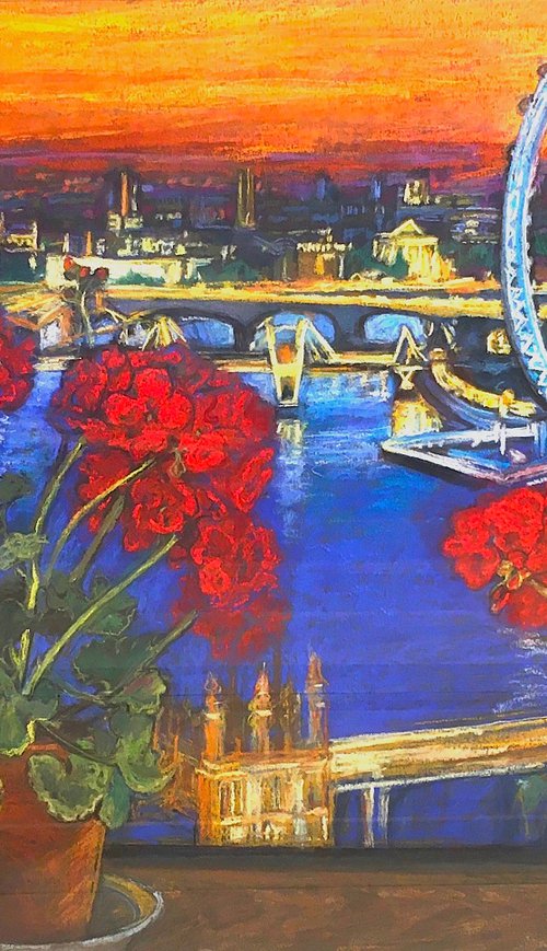London through the window by Patricia Clements