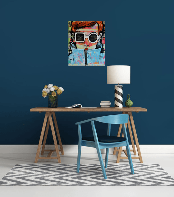 Funny Fashion - Original New Contemporary Pop Art Painting on Canvas Ready To Hang