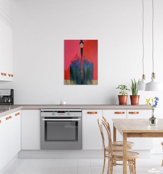 Girl With Flowers — V