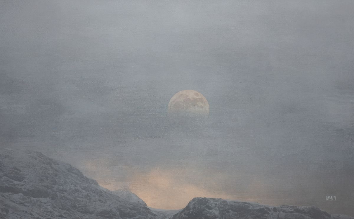 Moon Set by Simon Antony Wilson