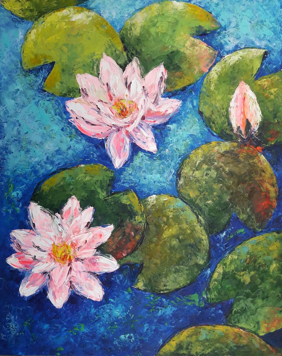 painting *Water lilies*1 by Kseniya Kovalenko
