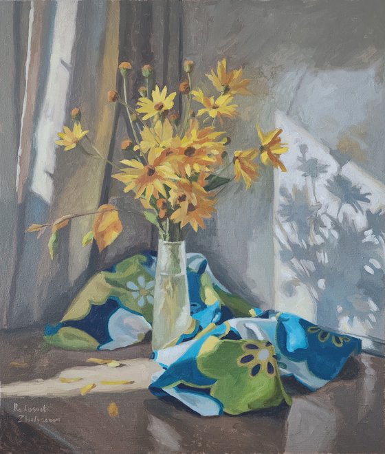 Composition with flowers