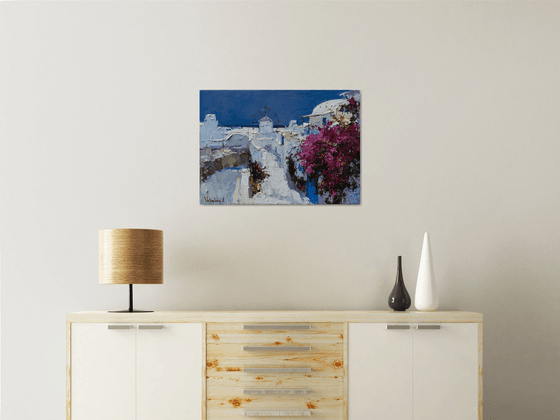 Santorini, Greece - Original landscape painting