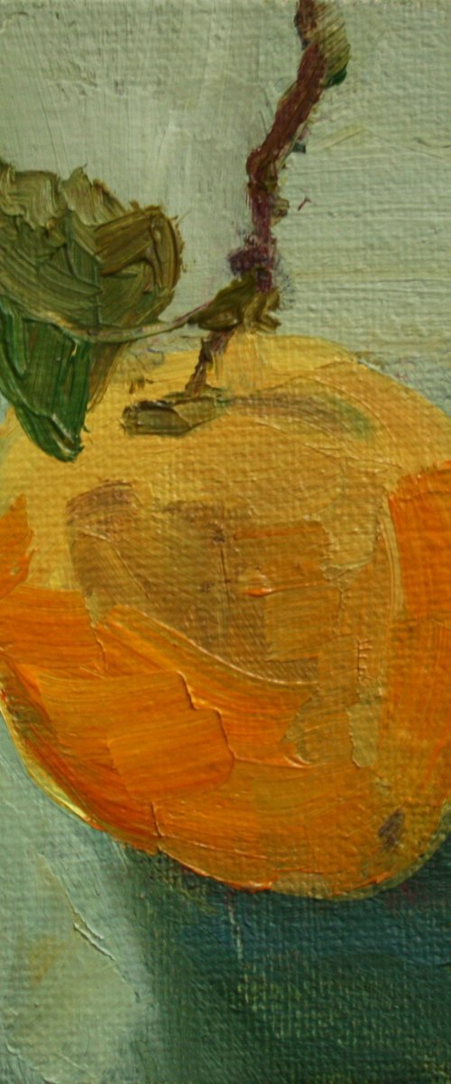 Little Apple / FROM MY A SERIES OF MINI WORKS / ORIGINAL OIL PAINTING by Salana Art Gallery