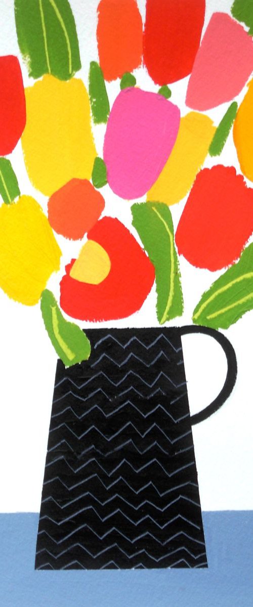 Mixed Flowers 4 by Jan Rippingham