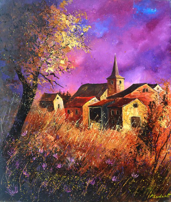 Twilight on a sleeping village