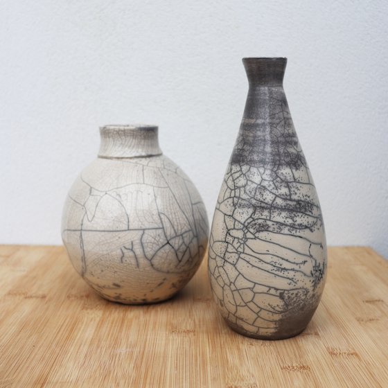 2 Raku vessels